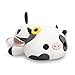 Onsoyours Cute Cow Plushie with Sunflower Headwear Soft Stuffed Milk Love Cow Squishy Plush Animal Toy Flower Cow Pillow Gift for Kids Sunflower Cow 12 - Image 3