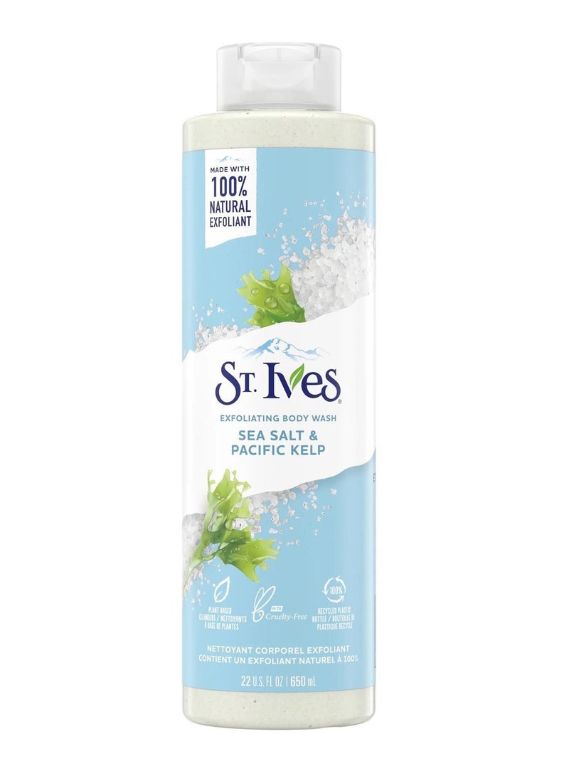 ST. Ives Exfoliating Body Wash Sea Salt & Pacific Kelp 650 ml