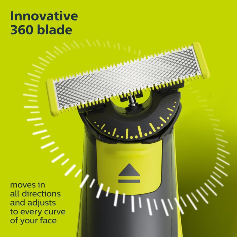 Norelco Philips Norelco OneBlade 360 Blades, Genuine Replacement Blades for OneBlade Electric Shaver and Trimmer, Durable Stainless Steel, 5 Pack, QP450/80 - Image 5