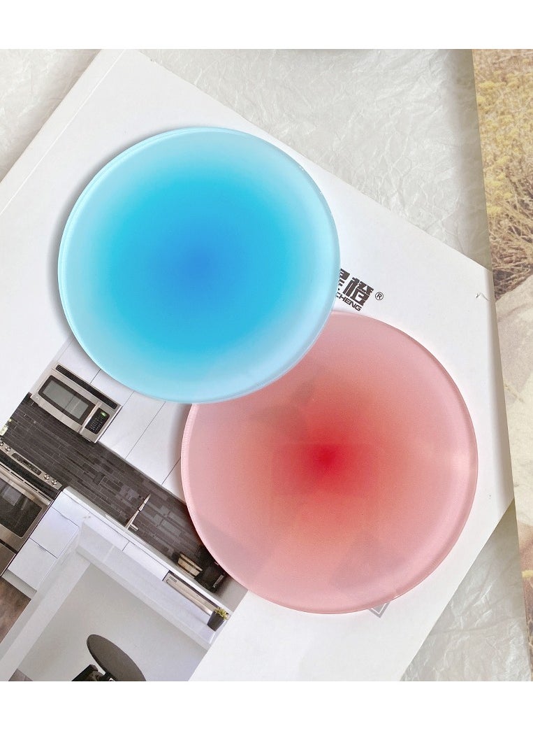 Hanghaijia Acrylic Cup Mat Tabletop Protection Pad, Reusable Colorful Round Home Hotel Restaurant Drink Coasters  - Image 4