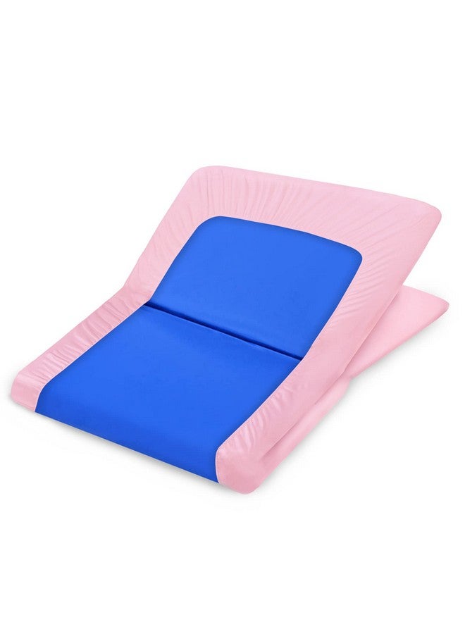 Coldwind Nap Mat Sheet 24" x 48" x 4" Fitted Elastic Corners Preschool Day Care Rest Nap Mat Cover, Soft & Breathable Baby Sheets for Regalo My Cot Portable Toddler Bed and Joovy Travel Cot, Pink - Image 5