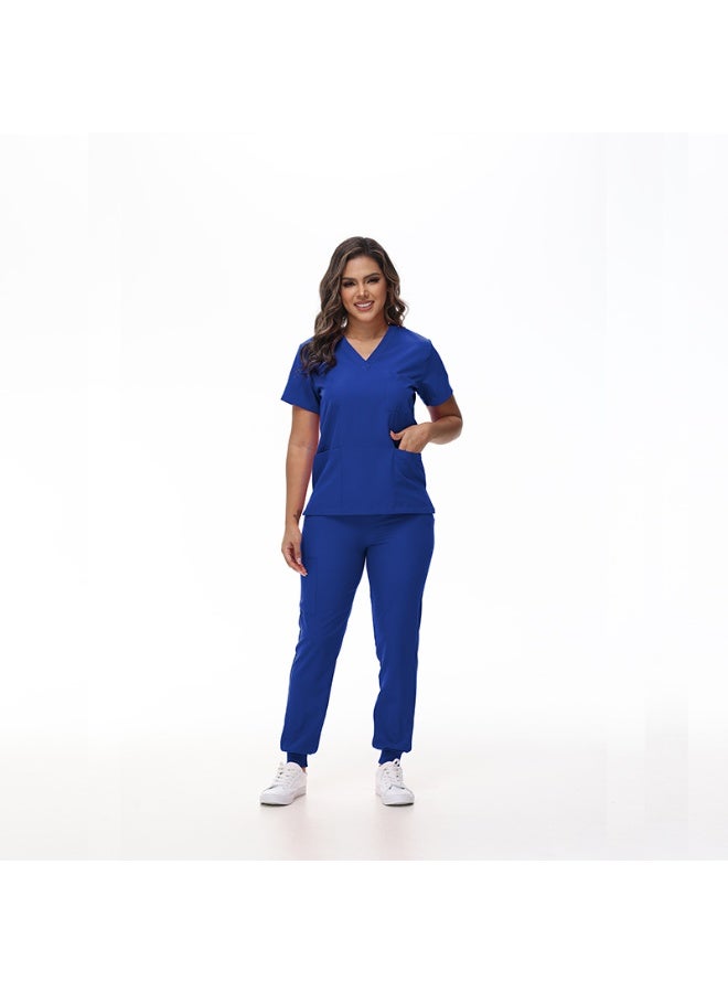 NIBEMINENT Medical Scrubs Uniform  Doctor and Nurse Uniform Durable Dental Pediatric Quick-Dry Healthcare services Set - Image 1