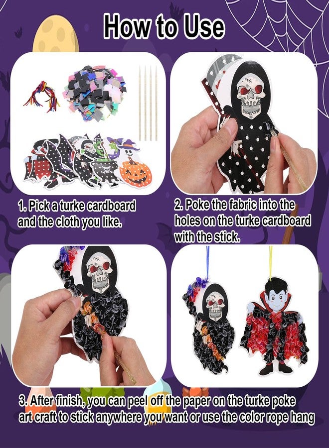 Fennoral مجموعة فينورال للحرف اليدوية للهالوين، 12 قطعة، للأطفال: اصنع بنفسك بوكيمون، فنون وحرف يدوية، لوازم حفلات للأولاد والبنات، زينة هالوين - Image 3
