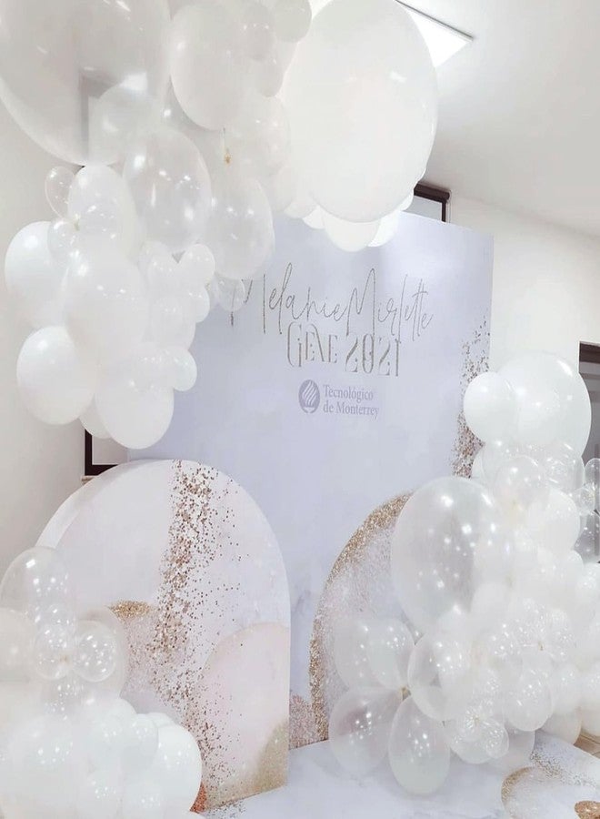 RUBFAC 129pcs Clear Balloons Different Sizes 18 12 10 5 Inches for Garland Arch, Transparent Balloon for Birthday Baby Shower Wedding Party Decoration - Image 5