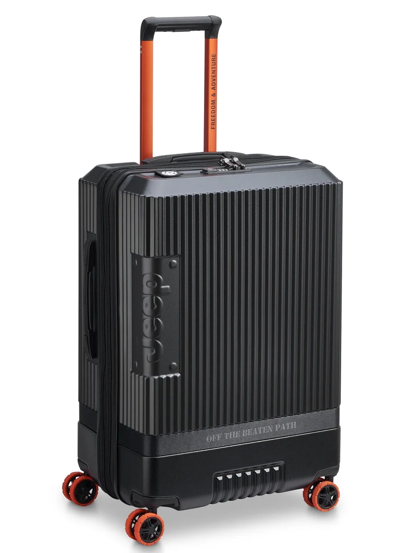 Jeep The Jeep Hardcase Expandable 4-Double wheel luggage trolley check-in suitcase 69cm Anthracite Grey, Medium