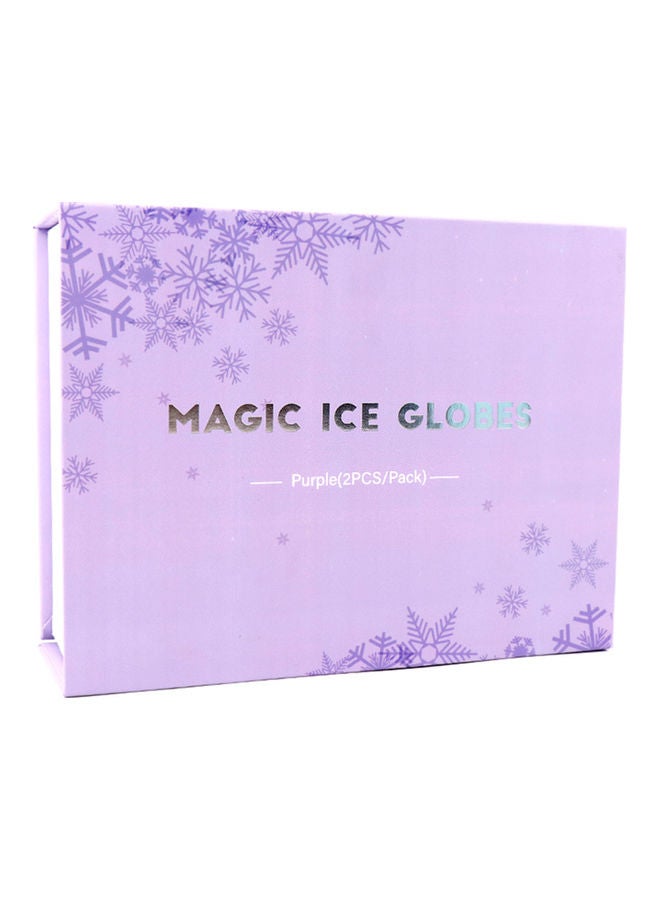 إسكدنيا مجموعة أدوات تدليك الوجه على شكل كرة ثلج مكوّنة من قطعتين - Image 2