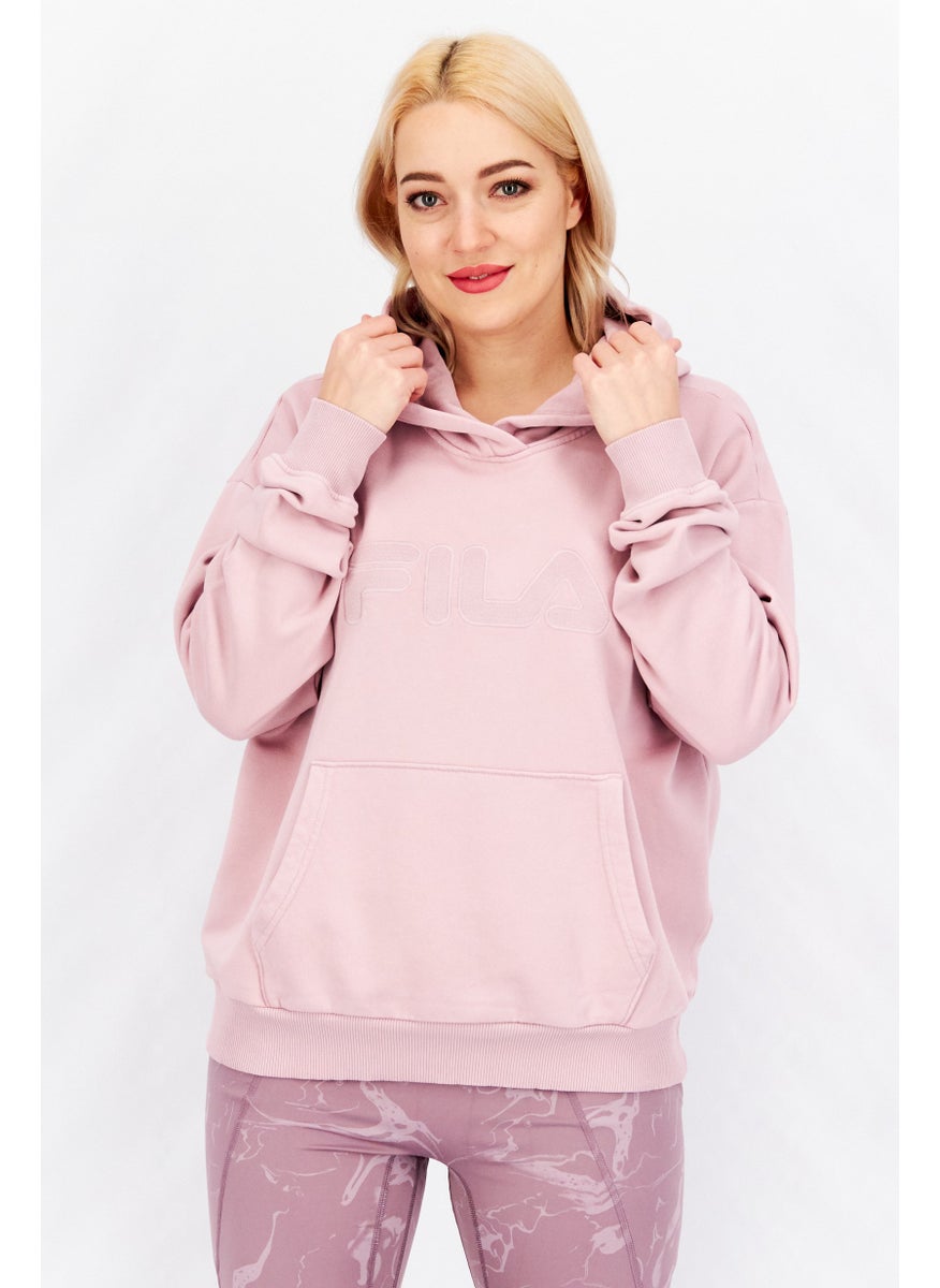 Women Sportswear Fit Long Sleeve Hooded Sweatshirt, Pink - pzsku/ZAAB070CB7763F1BE5CF4Z/45/_/1737727809/15affcc1-b12f-4242-b448-f708cc886a28