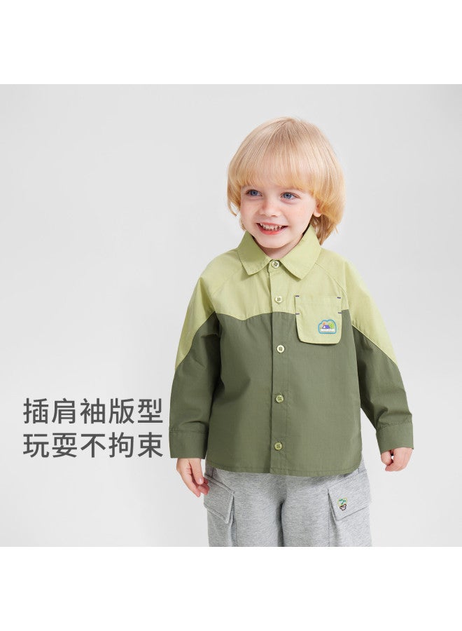 Baby Shirt Spring/autumn Boys' Top Shirt Children's Coat Outdoor Spring/autumn Wear Girls' Top - Image 3