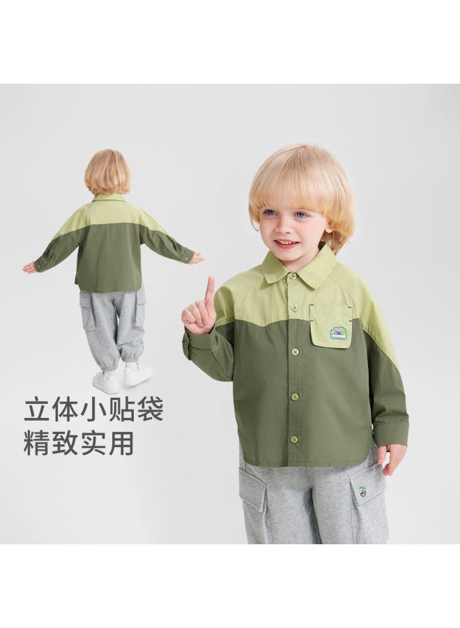 Baby Shirt Spring/autumn Boys' Top Shirt Children's Coat Outdoor Spring/autumn Wear Girls' Top - Image 5