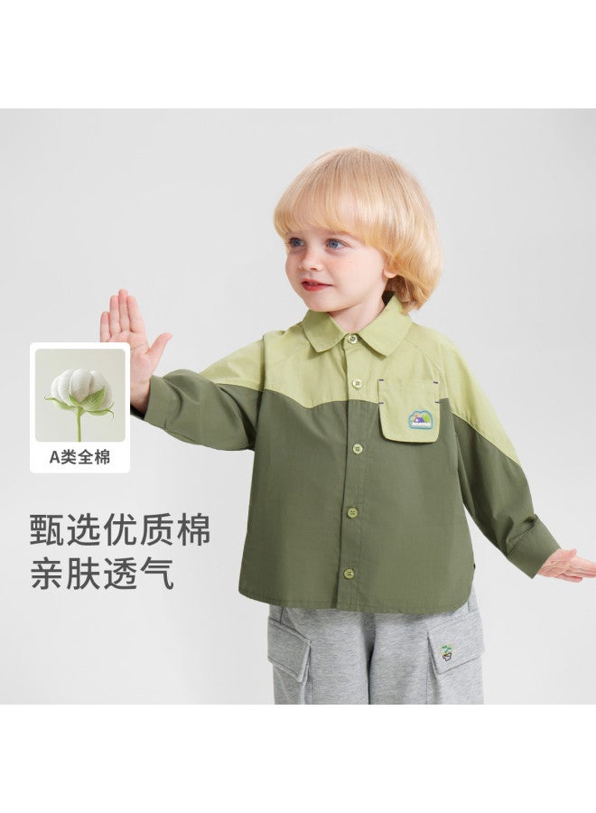 Baby Shirt Spring/autumn Boys' Top Shirt Children's Coat Outdoor Spring/autumn Wear Girls' Top - Image 2