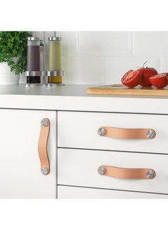 Green Tiger Leather handle, tanned leather, 153 mm  - Image 2