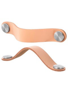Green Tiger Leather handle, tanned leather, 153 mm  - Image 1