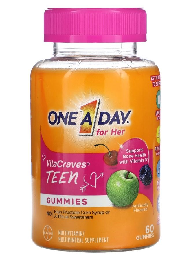 For Her VitaCraves Teen  60 Gummies