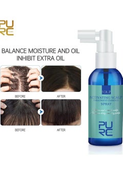 PURC 60ml Scalp Treatment Essence Spray Improve Itchy Dry Scalp Activating Scalp Treatment Essence Spray for Relieve Nourish Scalp and Hair Growth Strengthening Hair Root Serum with Biotin  - Image 3