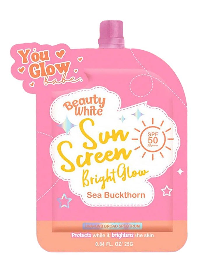 You Glow Babe Beauty White Sunscreeen Bright Glow Sea Buckthorn spf 50 PA+++ - Image 1