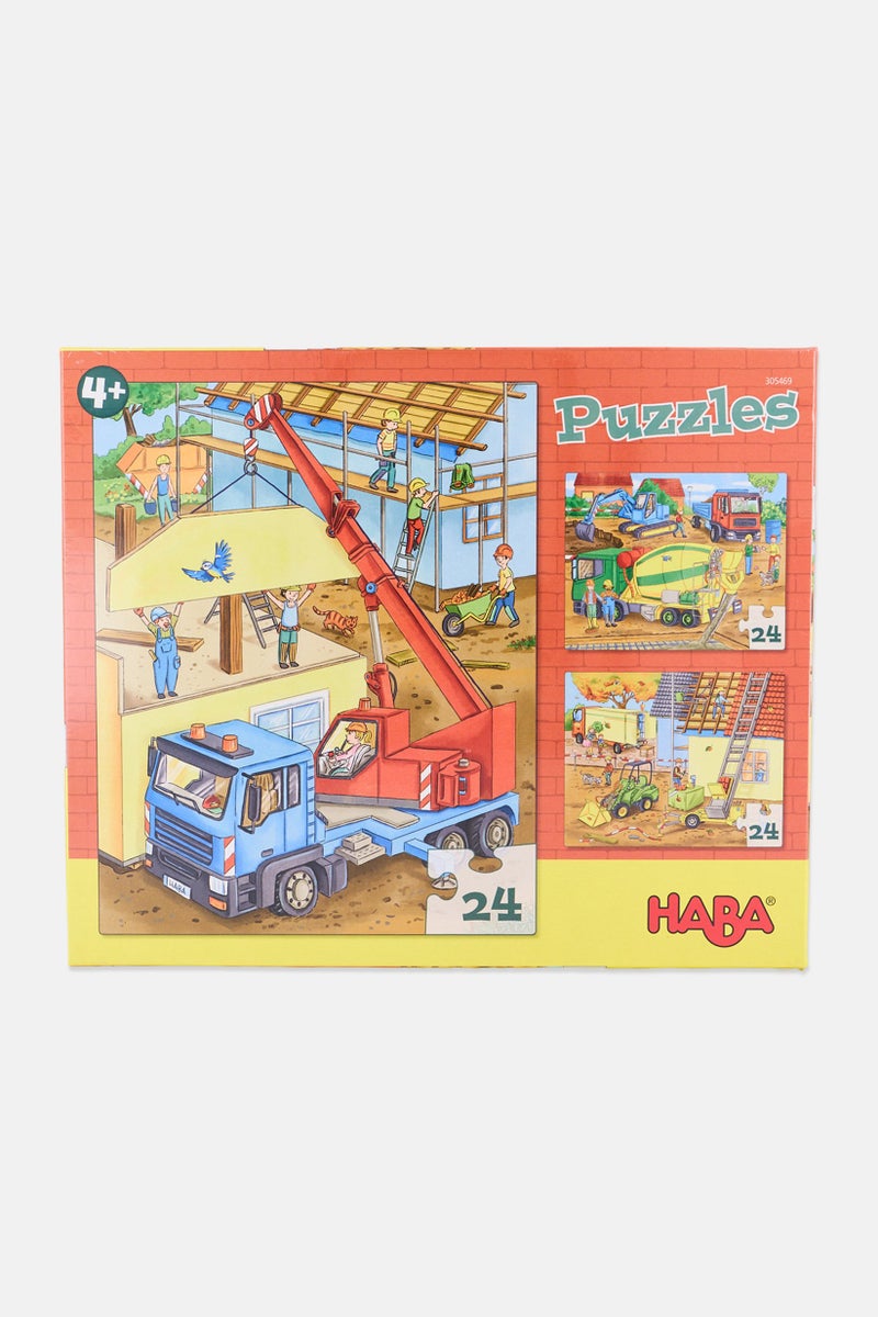 HABA 24 Pcs At The Construction Site Puzzles - Image 1