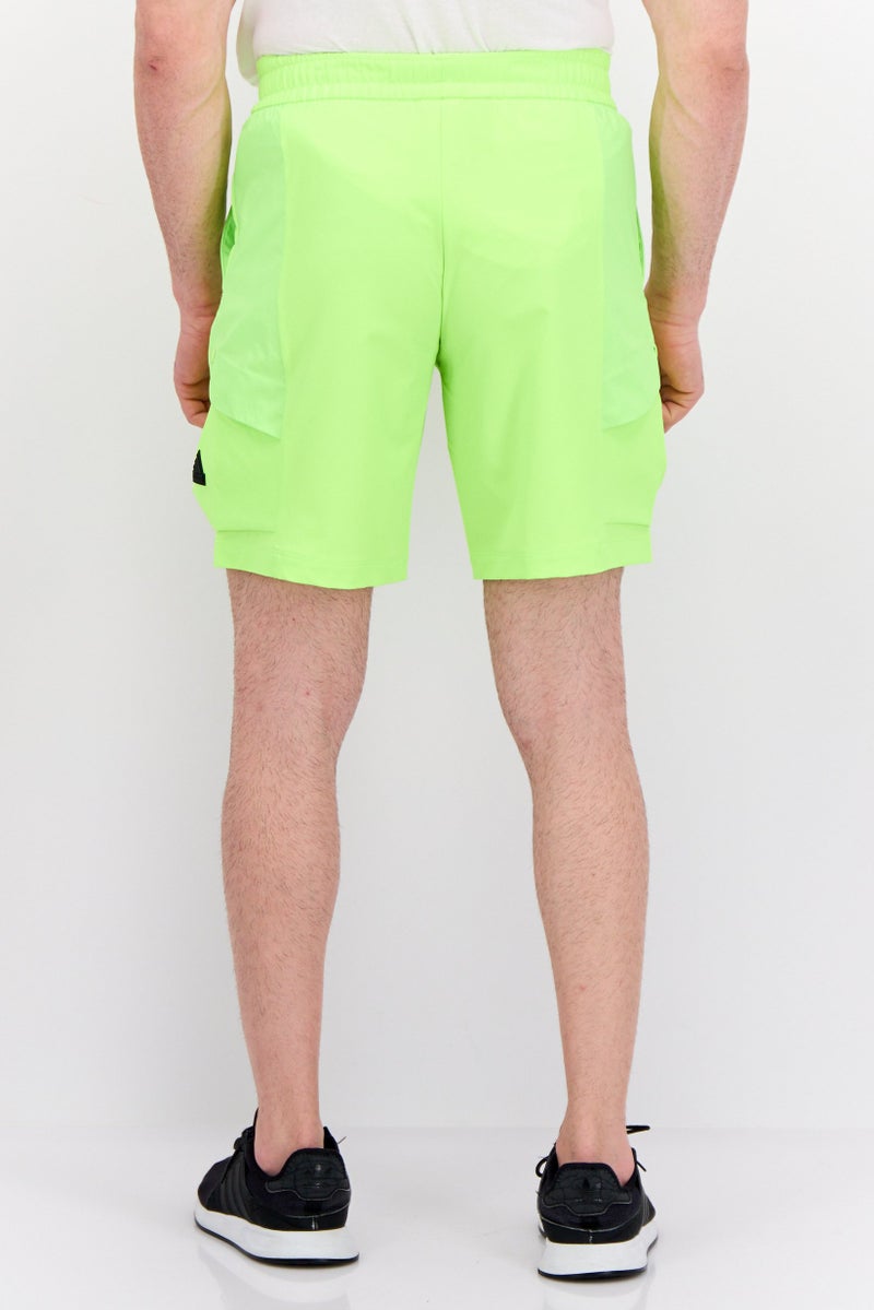 Adidas Men Sportswear Fit Outdoor Shorts, Lime Green  - Image 3