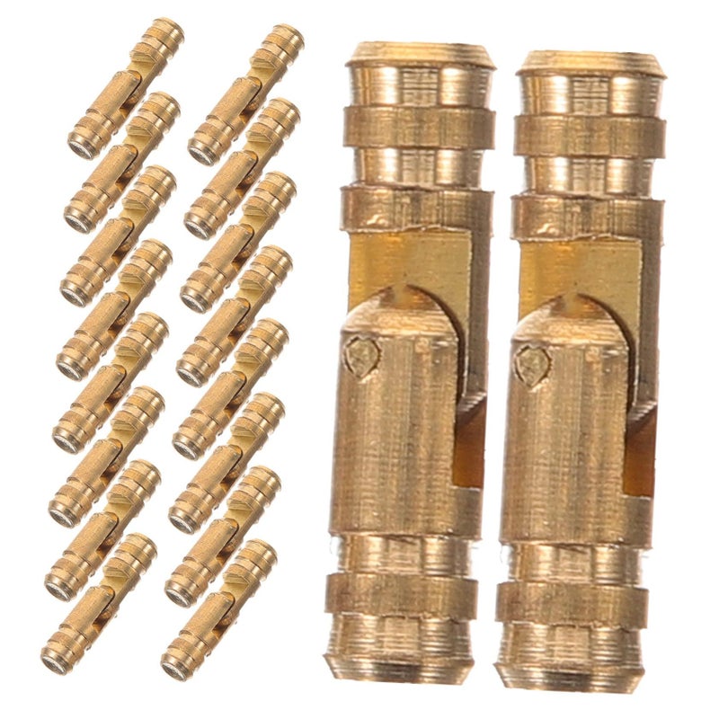Gold Copper Spring Hinges 2 5X0 4cm Cylindrical Hidden Hinges For Jewelry Boxes Easy Installation - Image 2