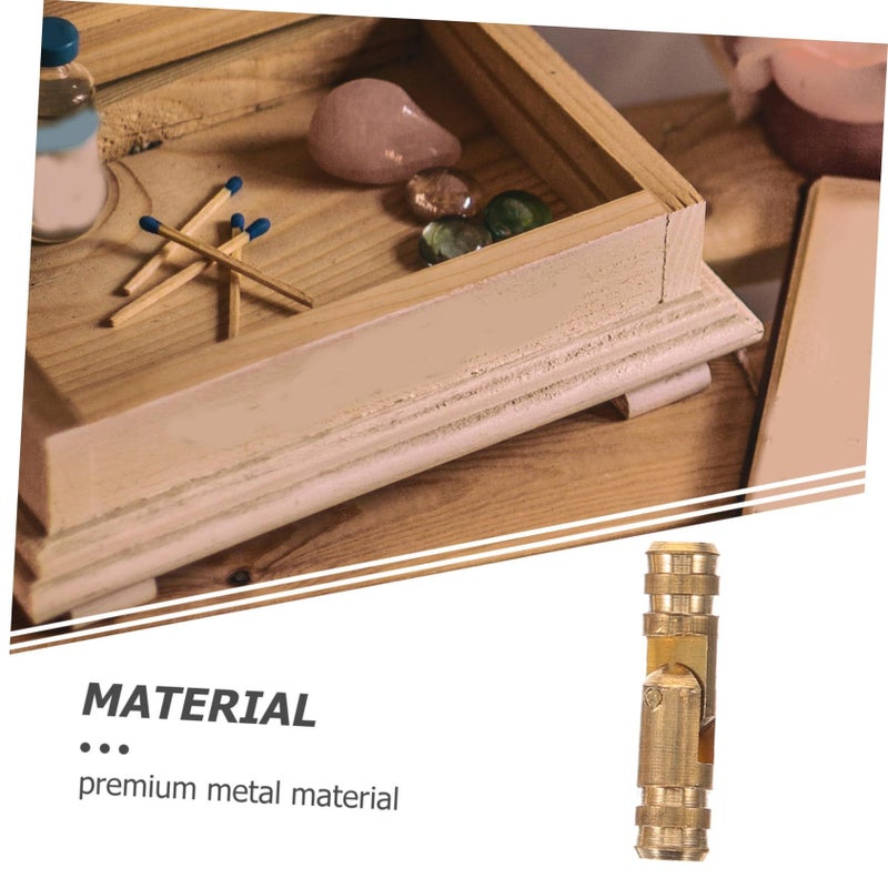 Gold Copper Spring Hinges 2 5X0 4cm Cylindrical Hidden Hinges For Jewelry Boxes Easy Installation - Image 4