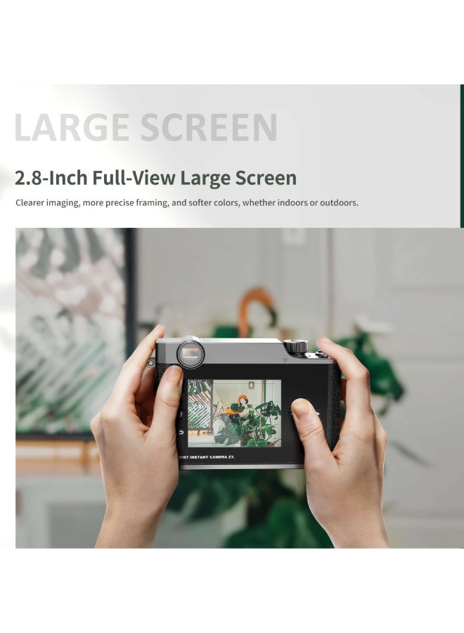 Portable Photo Printer Z3, Wireless Mini Thermal Printer, Black, Bluetooth Connection for Smartphone - Image 4