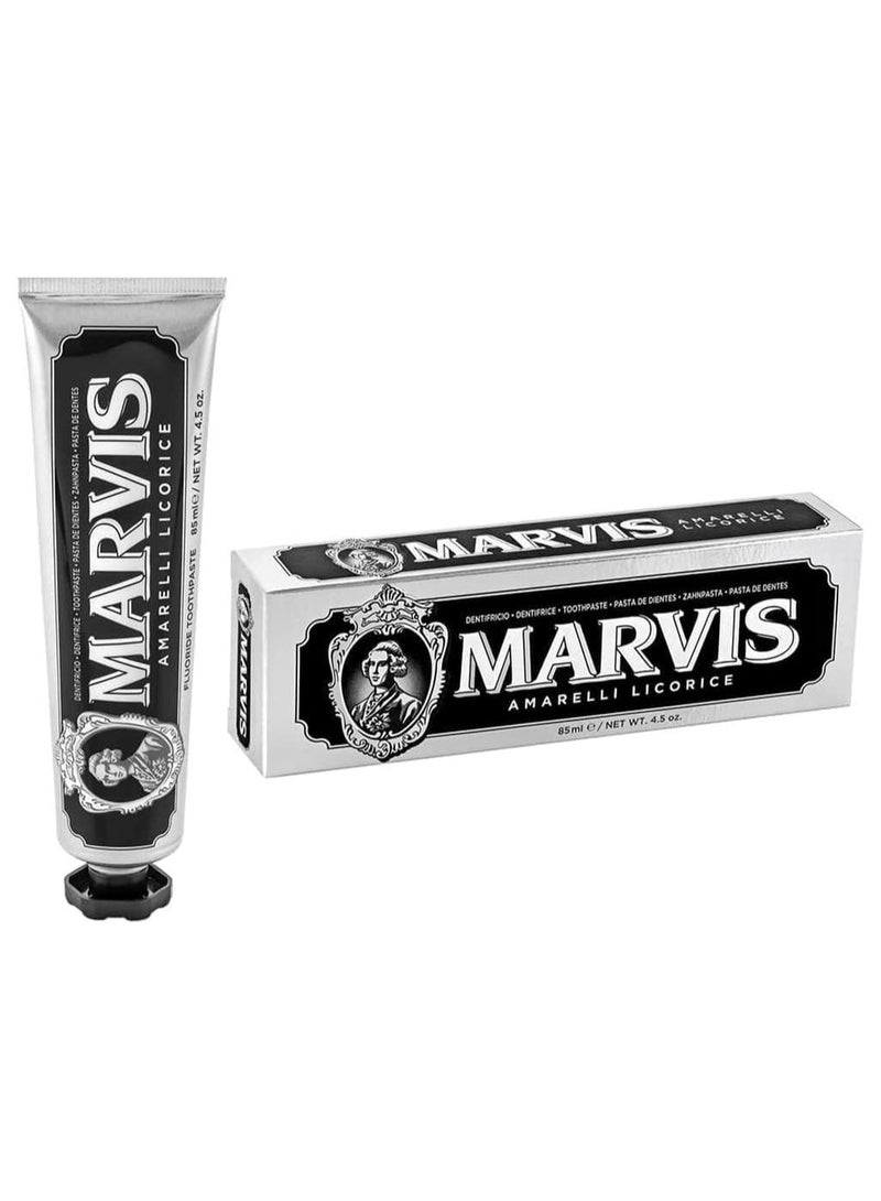 Marvis Liquorice Mint Toothpaste 85ml – Whitening, Fresh Breath, Premium Italian Toothpaste - Image 1