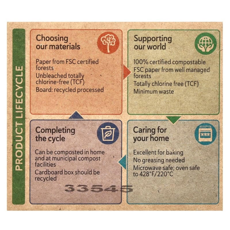 If You Care Unbleached Large Baking Cups, 60 ct, 3 pk - Image 4