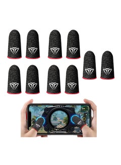 5 Pairs Mobile Game Controller Finger Sleeves - Anti-Sweat, Breathable, Full Touch Sensitivity for PUBG, Knives Out & Rules of Survival - Perfect for Gamers