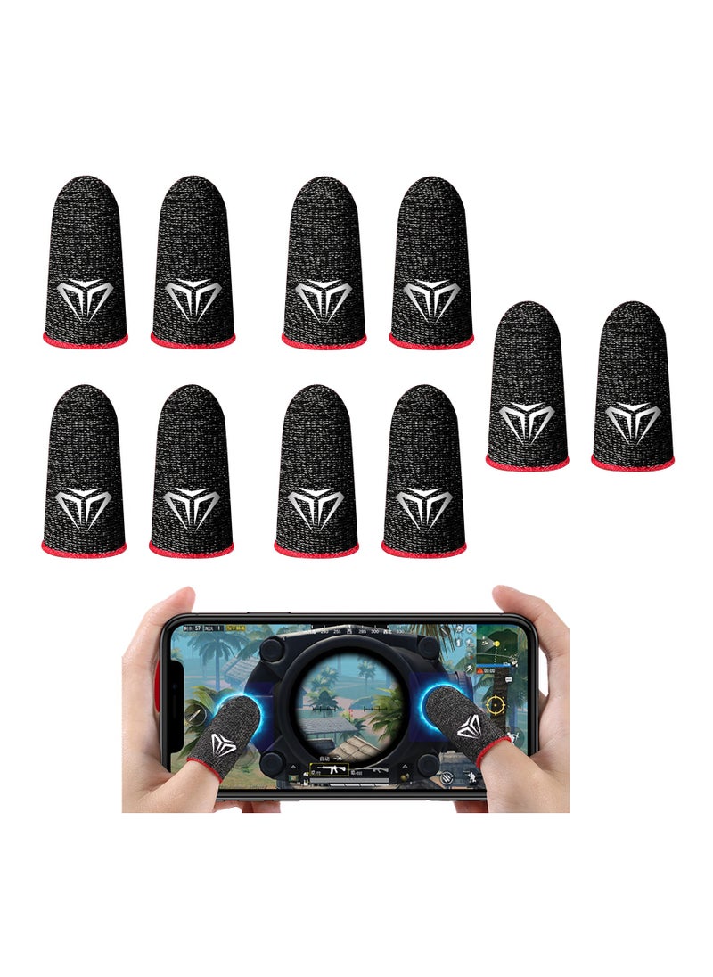 Generic - 5 Pairs Mobile Game Controller Finger Sleeves - Anti-Sweat, Breathable, Full Touch Sensitivity for PUBG, Knives Out & Rules of Survival - Perfect for Gamers - Image 1