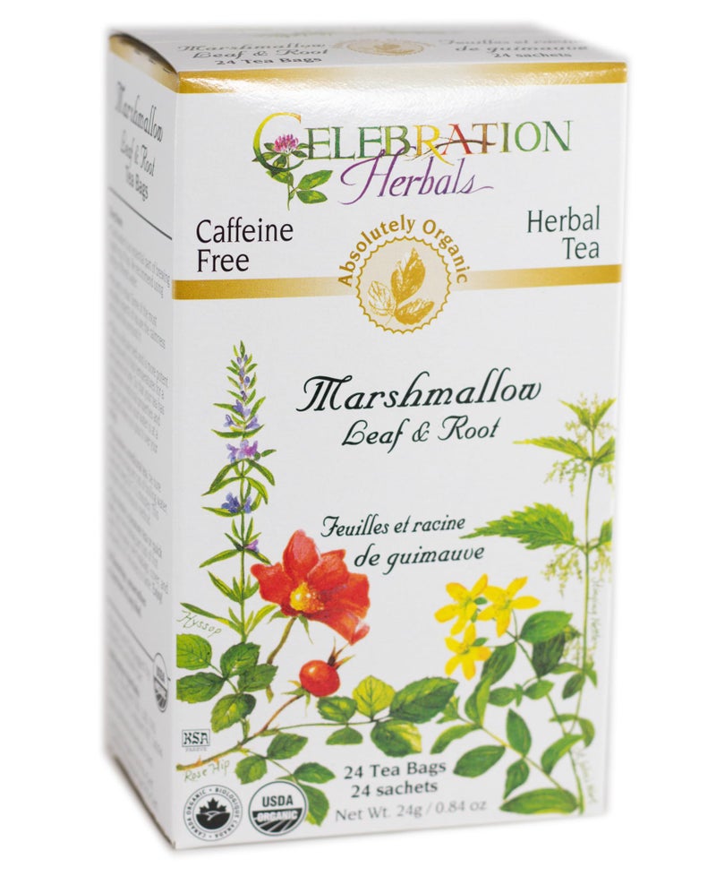 CELEBRATION HERBALS Marshmallow Leaf Root Organic 24 Bag 002 Pound