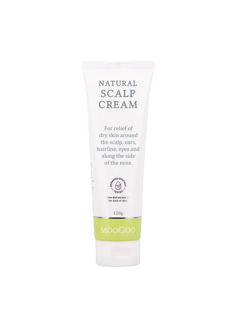 MOOGOO MooGoo Scalp Cream - Seborrheic Dermatitis & Cradle Cap Natural Formula, Relief for Red, Itchy, Crusty & Dry Skin Around the Scalp, Ears, Hairline, Eyes & Nose, for Babies & Adults, 120g / 4.2oz. 