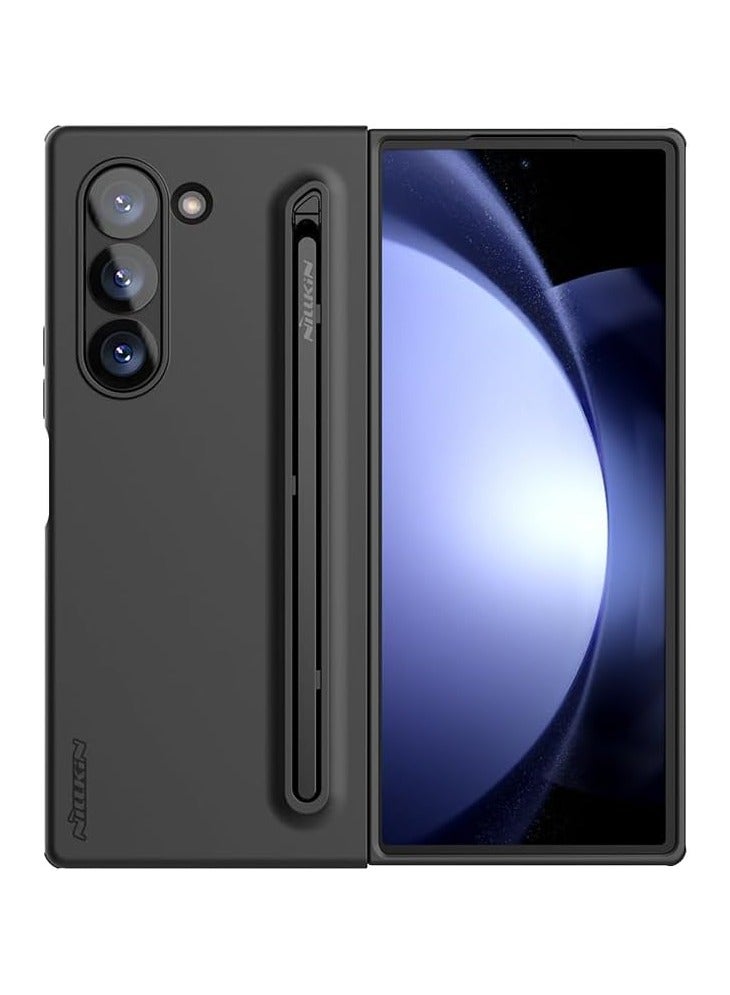 Case Compatible with Samsung Galaxy Z Fold 6 5G 2024 Soft Liquid Silicone Back Cover Anti-fingerprint Protective Case with Stylus Pen for Samsung Galaxy Z Fold6 - Image 1