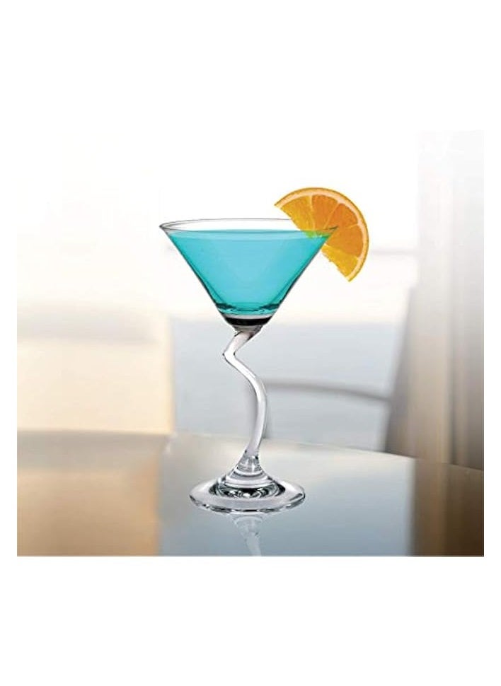 erorex Cocktail Glass, Set Of 6, Clear, 210 Ml, 521C07, Martini Glass, Coupe Glass, Margarita Glass, V-Shaped Glass, Conical Glass, Glass  - Image 4