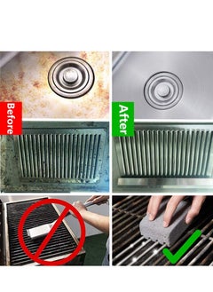 Excefore Griddle Grill Cleaning Brick Block - Pumice Cleaner Stone Tool - Cleaning Flat Top Grills or Griddles, Grills Grate - Removes Stubborn Grime for Restaurant, Outdoor, Home and Kitchen (4Pack)  - Image 5