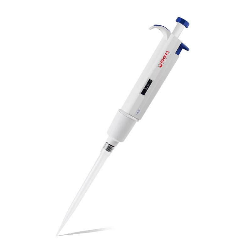 PRECIPETTE 5 mL Adjustable Volume Pipette, 1-5 mL Lab Single Channel Micro Pipettor, Manual Liquid Micropipette for Laboratory Scientific School Home - Image 1