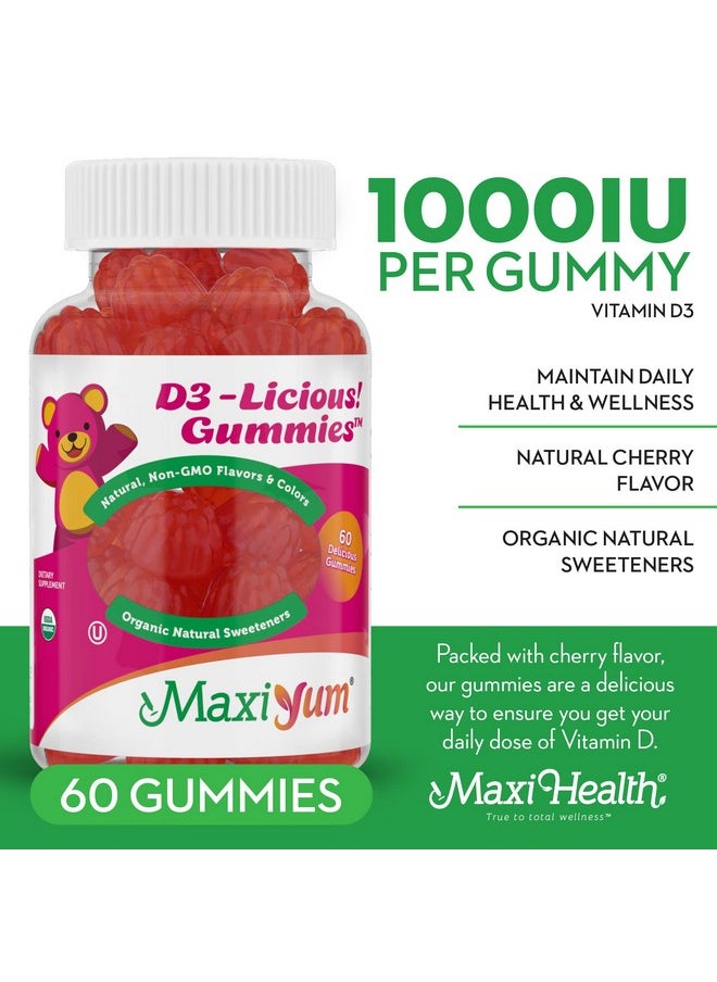 Maxi Health - Vitamin D Gummies (60 Gummies) - Image 1