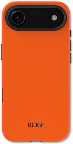 The Ridge Ridge Case Compatible with iPhone 17 AIR - Compatible with MAGSAFE & Wireless Charging, Aluminum Control Buttons, Dual-Layer Construction, TPU Bumper with Drop Protection (Basecamp Orange) - Image 1