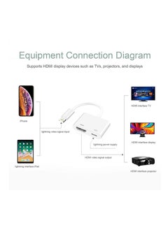 Generic lightning to HDMI Adapter 1080P Lighing Digital AV Adapter with lightning Charging Port HDMI Sync Screen Connector  - Image 3