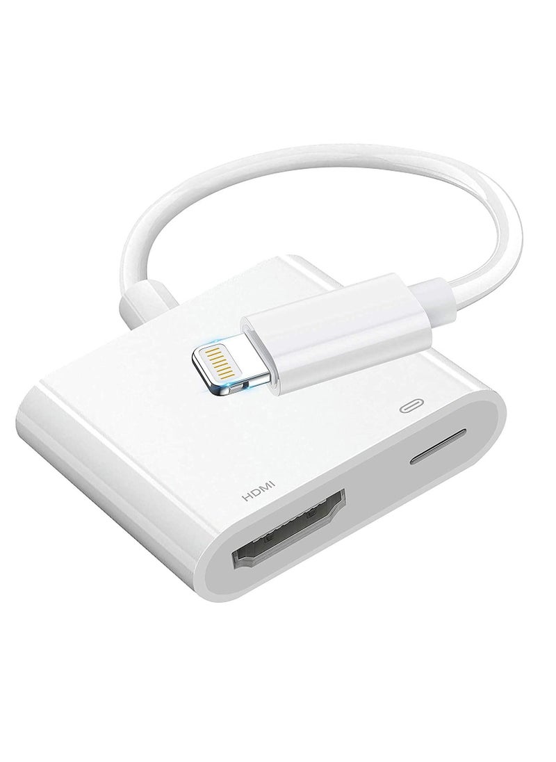 Generic - lightning to HDMI Adapter 1080P Lighing Digital AV Adapter with lightning Charging Port HDMI Sync Screen Connector - Image 1