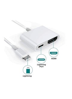Generic lightning to HDMI Adapter 1080P Lighing Digital AV Adapter with lightning Charging Port HDMI Sync Screen Connector  - Image 2