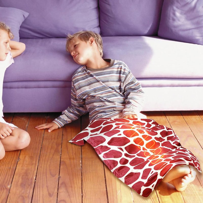 klarako بطانية كهربائية مدفأة ناعمة من الفلانيل، بطانيات شيربا فليس، بطانيات ناعمة وسريعة التسخين، مؤقت إيقاف تلقائي وحماية من السخونة الزائدة، بطانية دافئة شتوية للاستخدام على الأريكة، السرير، الأريكة (150X80CM) - Image 4