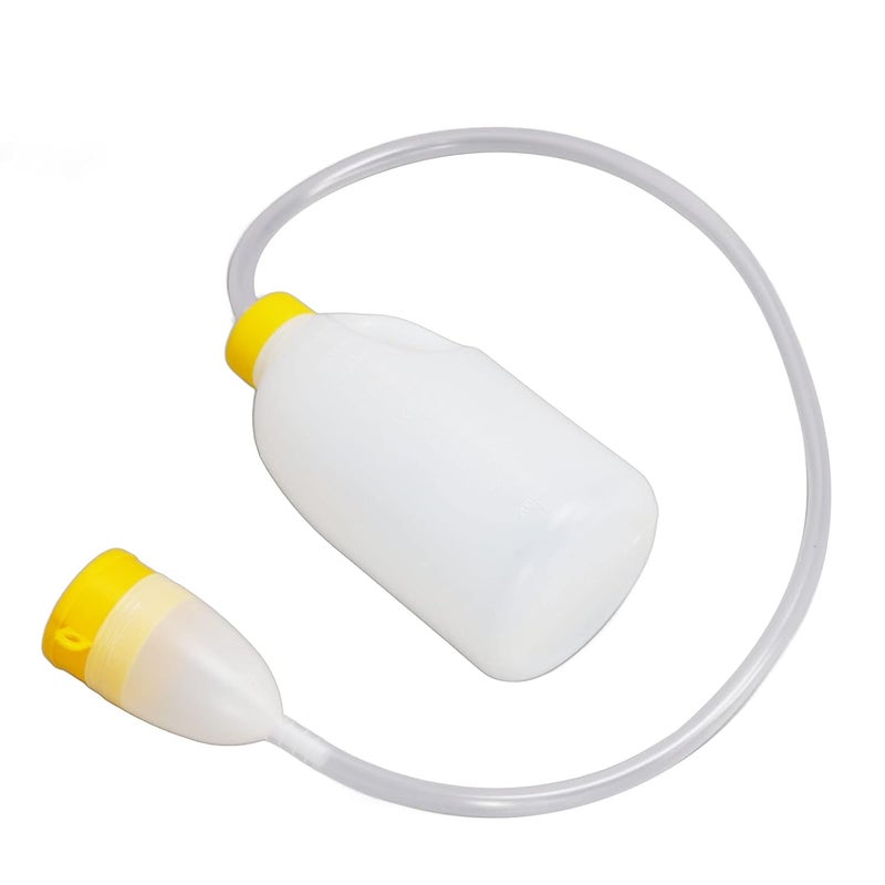 كلاراكو زجاجة بول، حاوية بول للرجال 90 سم أنبوب بول 1700 مل زجاجة بول كبيرة مع غطاء مزيل للروائح زجاجة بول للرجال - Image 2