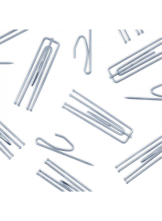 Dritz Home 44323 Short Neck Pleater Drapery Hooks (14-Piece) , Silver - Image 5