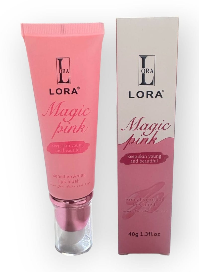 LORA Magic Pink Keep Skin Young And Beautiful Sensitive Areas Lips Blush - Image 1
