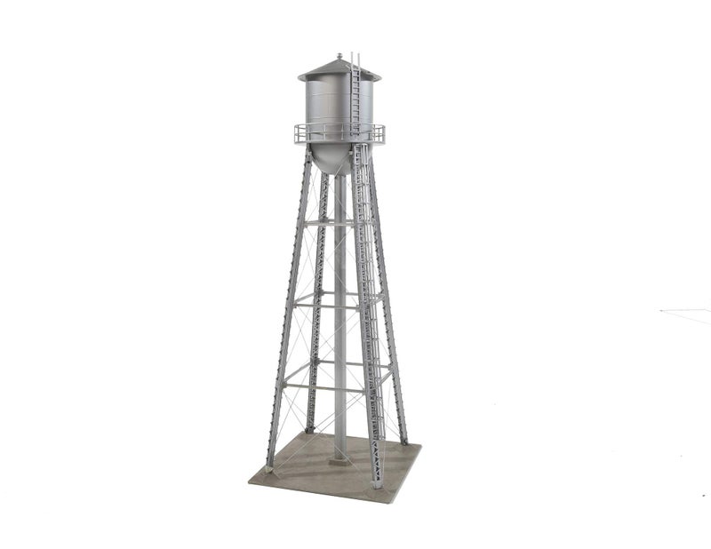 Walthers Cornerstone Series Built-ups HO Scale Model Series Built-Ups City Water Tower Silver, Model:933-2826 - Image 3