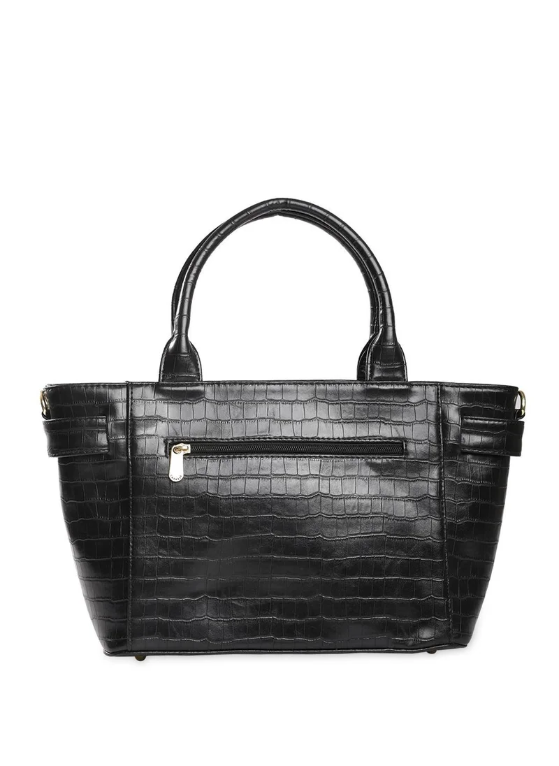 CAPRESE TREZA SATCHEL MEDIUM BLACK