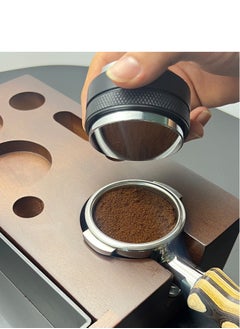 Generic 58mm Coffee Dispenser and Tamper, Double-Head Coffee Leveler Adjustable Depth-Professional Espresso Tamper (Black)  - Image 5