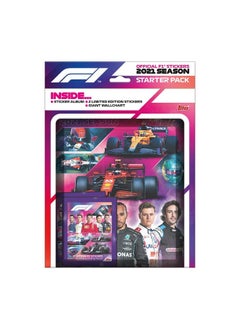 F1 2021 Topps Formula 1 Stickers Starter Pack + 2 Bonus Packs (Softcover Album & 58 Stickers + 2 Le Stickers)  - Image 2