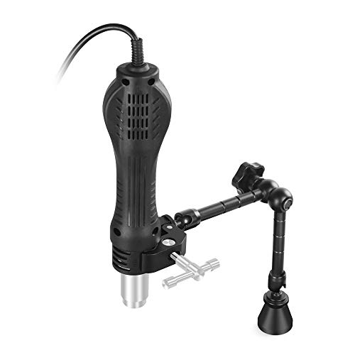 NOEVSBIG Helping Hands Magnetic Soldering Clamp with 2.16-inch Jaw Opening, Super Clamp with 1/4 and 3/8 Thread, Flexible Articulating Arms with Clamps, Magnetic PCB Clip for Heat Gun Repairing DIY Work - Image 5