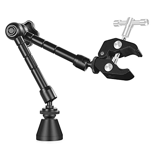 NOEVSBIG Helping Hands Magnetic Soldering Clamp with 2.16-inch Jaw Opening, Super Clamp with 1/4 and 3/8 Thread, Flexible Articulating Arms with Clamps, Magnetic PCB Clip for Heat Gun Repairing DIY Work - Image 1