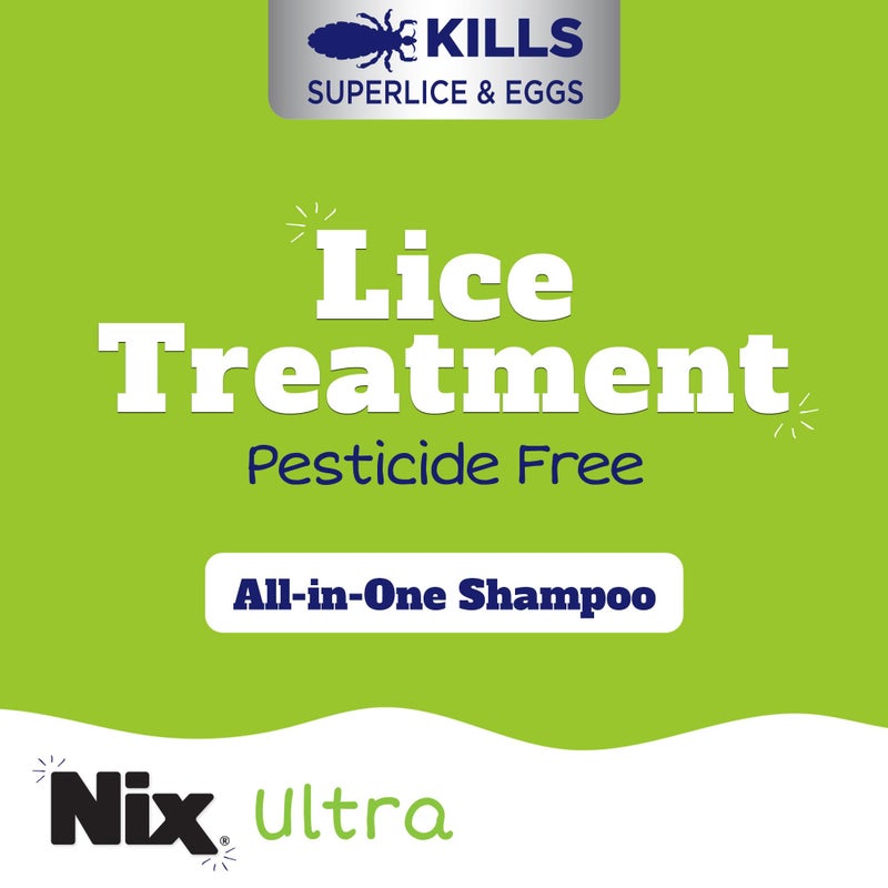 Nix Ultra Superlice Treatment, All-in-One Shampoo, 4 Fl Oz & Lice Removal Comb - Image 2